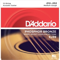 D'Addario EJ39 - ������ ��� 12-�������� ������, ������-������, Medium 12-52