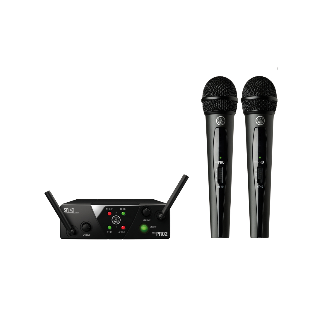 AKG WMS40 MINI2 VOCAL US25AC - ��������� ������������ � 2 -�� ������� �������������  (537.5/539.3)