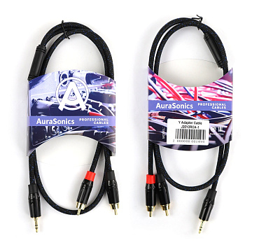 AuraSonics J35Y2RCA-1 ����� Y-������ jack 3.5 -> 2 x RCA, 1�
