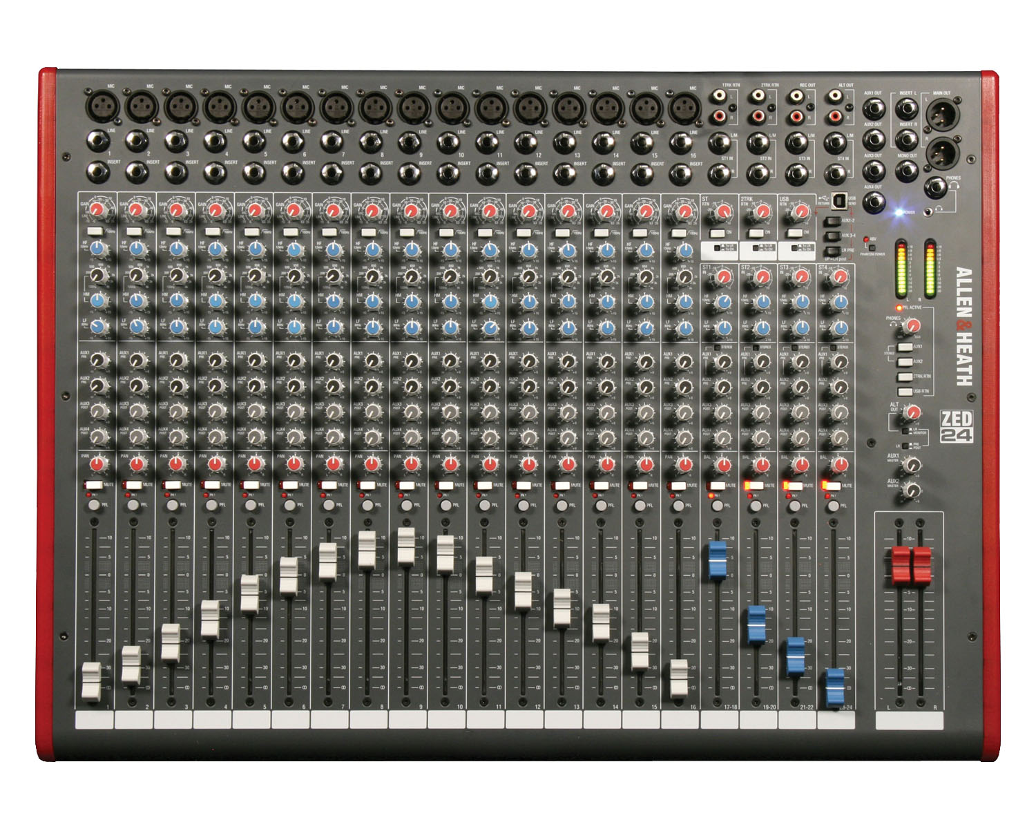 ALLEN&HEATH ZED24 ��������� ����� 16 ����, 4 ������ �����, 4 AUX, USB ��������� 