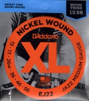 D'Addario EJ22 - ������ ��� ������������� Jazz Medium, 13-56