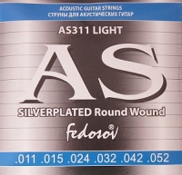 Fedosov AS311 11-52 Silverplated Round Wound �������� ����� ��� ������������ ������, �/���� 