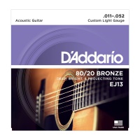D'Addario EJ13 - ������ ��� ������������ ������ 11-52, ������, 80/20  CUSTOM LIGHT