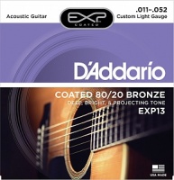 D`Addario EXP13 COATED 80/20 ������ ��� ������������ ������ Custom Light 11-52 