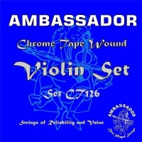 PICATO 99126 Ambassador Violin CT126 Chrome tape wound 4/4 size ������