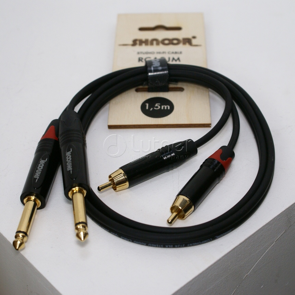 SHNOOR RCA2JM-1m ������������ ������ 2�RCA - 2�jack, 1�