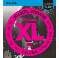 D'Addario EXL170-5 - ������ ��� 5-�������� ���-������, soft long, 045-130