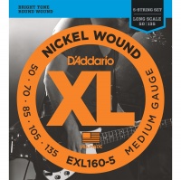 D'Addario EXL160-5 - ������ ��� 5-���. soft/reg, 050-135.
