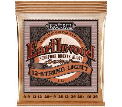 ERNIE BALL 2153 Earthwood Phosphor Bronze Light 9-46 - ������ ��� 12 �������� ������������ ������