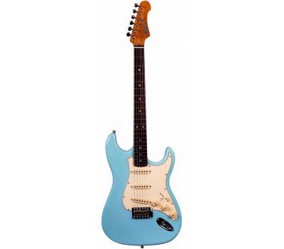 JET JS-300 BL R - �������������, Stratocaster, ������ ����, 22 ����,SSS, tremolo, ���� Sonic blue