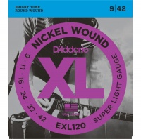 D'Addario EXL120 - ������ ���  �������������, Super Light, ������, 9-42