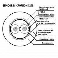 SHNOOR Microphone 248 blk ������ ����������� ������������ 2x0,48mm, d6, ������