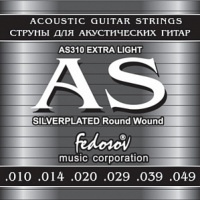 Fedosov AS310 Silverplated Round Wound Extra Light �������� ����� ��� ������������ ������, �/����