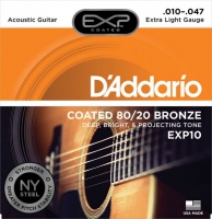 D`Addario EXP10 COATED 80/20 ������ ��� ������������ ������ Extra Light10-47 