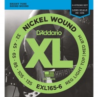 D'Addario EXL165-6 - ������ 6-�������� ���-������ , Long, 032-135.