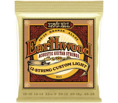 ERNIE BALL 2013 Earthwood 80/20 Bronze Custom Light 10-48 - ������ ��� 12 �������� ������������ ����