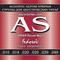 Fedosov AS210 Copper Round Wound Extra Light �������� ����� ��� ������������ ������, ����, 10-49