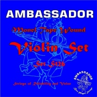 PICATO 90126 Ambassador Violin S126 Monel (white copper nickel alloy) tape wound 4/4 size ������