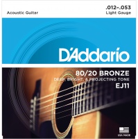 D'Addario EJ11 - ������ ��� ������������ ������, ������ 80/20, Light 12-53