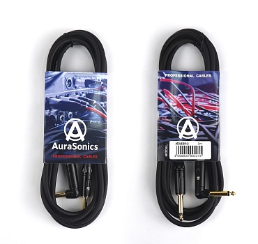 AuraSonics J63J63R-3 �������� ������ Jack TS 6.3�� - ������� Jack TS 6.3�� 3�, 24AWG, 0.22��?,������