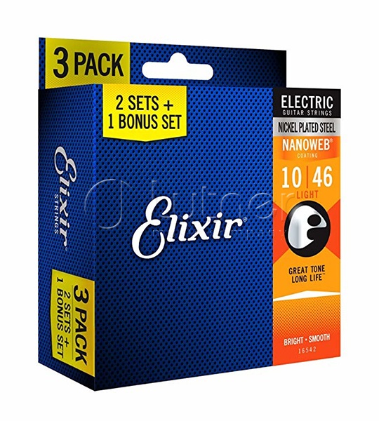 Elixir 16542 NANOWEB C����� ��� �������������, Light, 10-46 (���� �� 1 �������� �� ������)