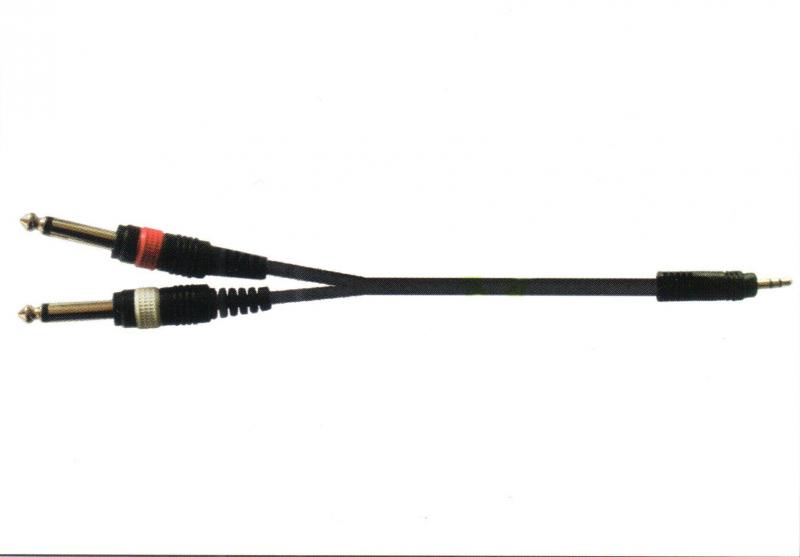 True magic TLC1172/1.5m ������ Mini Jack stereo - 2* 1/4 Jack mono, 1.5�