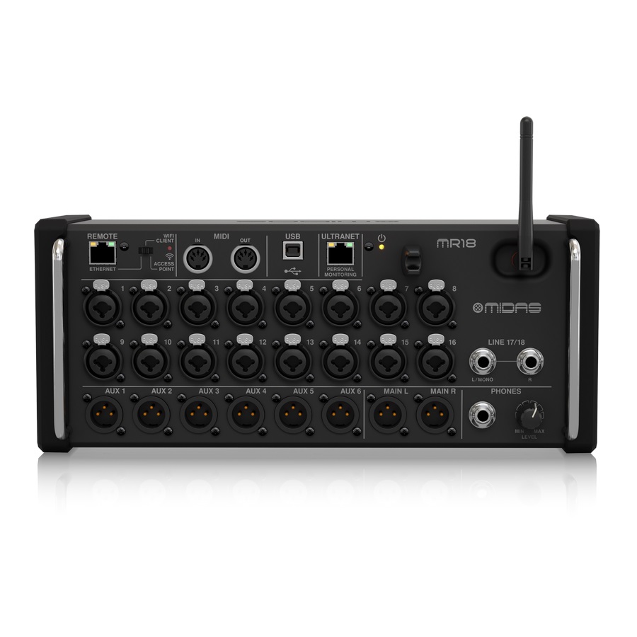 MIDAS MR18 - �������� ������� ������ ��� iPad/Android , Wi-Fi