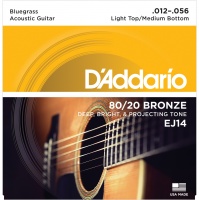 D'Addario EJ14 - ������ ��� ������������ ������, ������ 80/20, Bluegrass 12-56