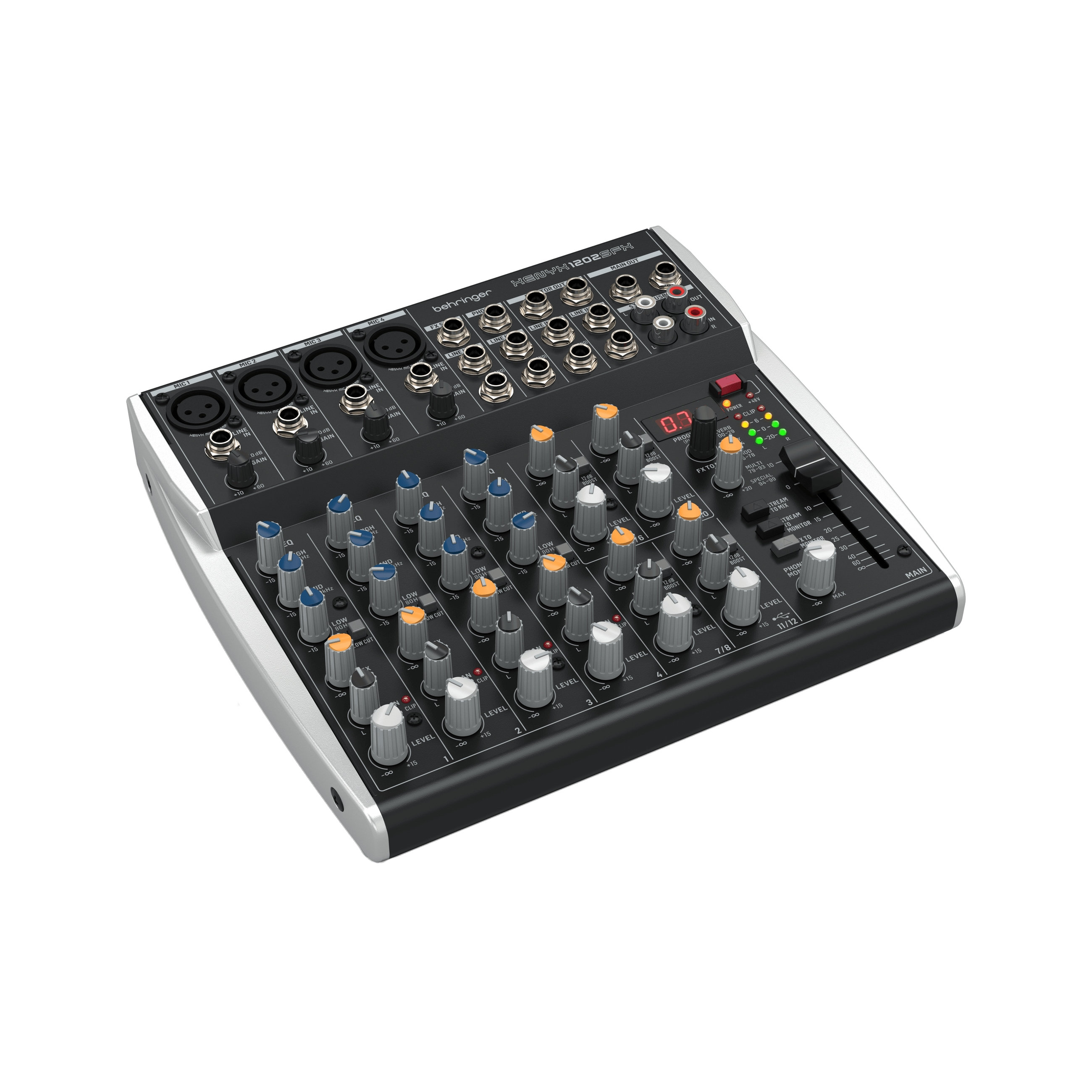 BEHRINGER XENYX 1202SFX - ������, 12 �������, 4 ����������� �������������, USB, FX ��������� 
