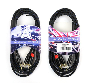 AuraSonics J35Y2RCA-3 ����� Y-������ jack 3.5 -> 2 x RCA, 3�
