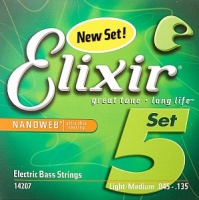 Elixir 14207 NANOWEB    5- -, , Light/Medium, 45-135